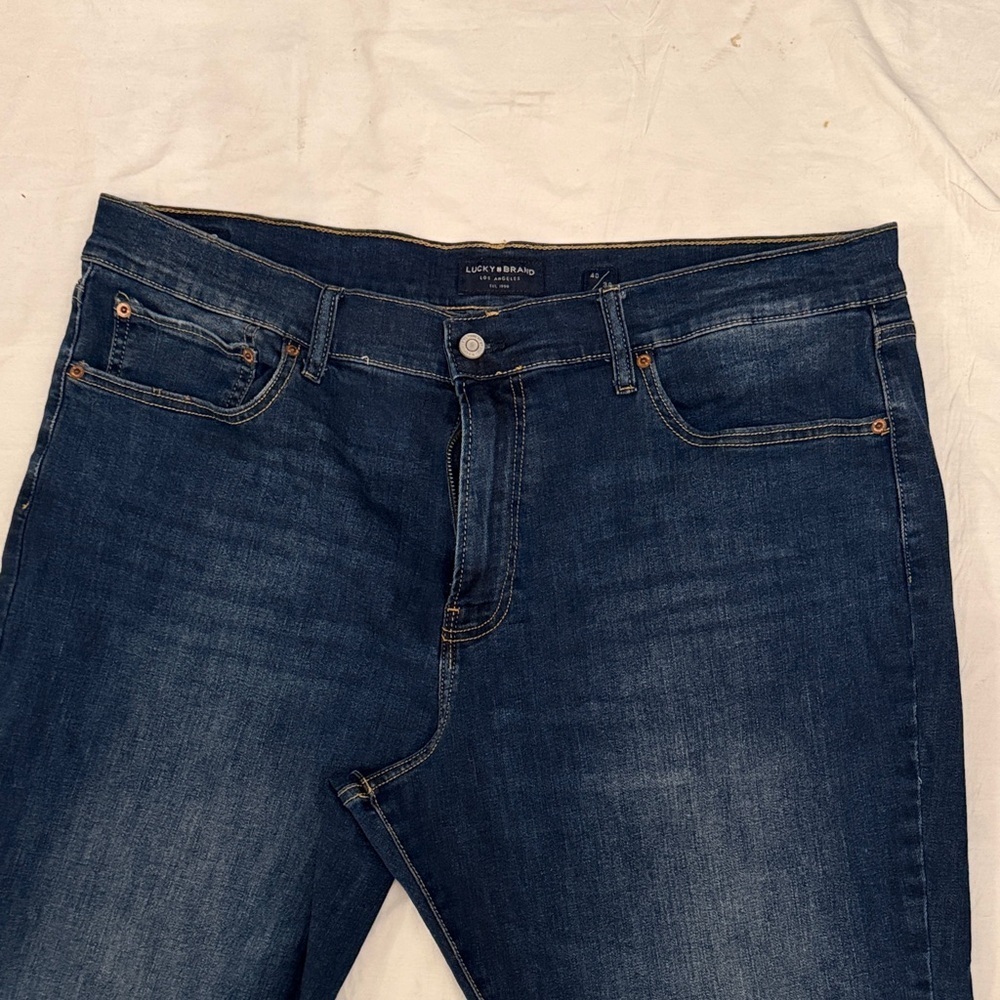 Lucky Brand Men's Dark Indigo Straight Jeans